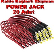 Resim Güvenlik Kamerası Için Power Jack Kablosu 25 Cm 20 Lu 