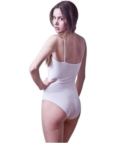 Resim 3 Adet Dono Bayan Likralı İp Askılı Çıtçıtlı Body 2310 Beyaz 