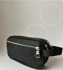 Resim Ogdo - Erkek Siyah Deri Portföy Clutch Ve Günlük El Çantası - 5011 Siyah 