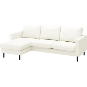 Resim IKEA Beyaz Lüks Kanepe - Uzanma Koltuklu 3'lü Kanepe 