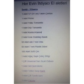 Resim 213 Parça El Aleti Seti Dolu Takım Çantası, Çok Amaçlı ve Dayanıklı Set 