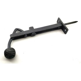 Resim Antika Tarz Dekoratif Pirinç Ayarlı Panjur Stoperi - 150X55 Mm, Oksit 