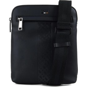 Resim Boss %70 Geri Dönüştürülmüş Poliüretan, %30 Polyester Siyah Erkek Postacı Çantası Ray_ms_s Zip Env 10263216 01 