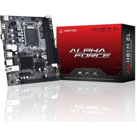 Resim Arktek Alpha Force AK-H81M EL Intel H81 1600 MHz DDR3 Soket 1150 mATX Anakart 