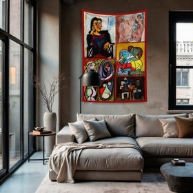 Resim Picasso Artworks Duvar Örtüsü - 160 cm x 220 cm 