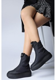 Resim Jump 60110 Suya Dayanıklı Kaydırmaz Taban Siyah Kadın Kar Botu Siyah 