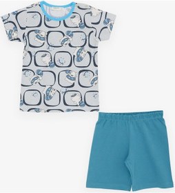 Resim Breeze Girls & Boys Erkek Bebek Pijama Takımı Sevimli Rakun Desenli 9 Ay-3 Yaş, Gri-gri Gri 