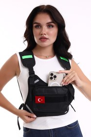 Resim Genel Markalar Reflektörlü Yeni Nesil Motorcu Göğüs Çantası 