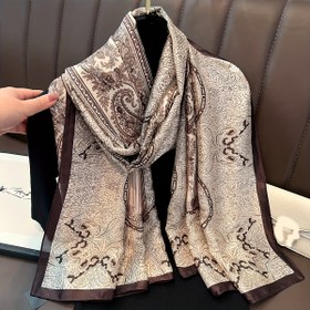 Resim 1 adet Paisley Baskılı Şal - Hafif Lüks Retro Saray Stili, Uzunlaştırılmış Sarma Bahar ve Sonbahar için, Polyester, Dekoratif ve Fonksiyonel, Dış Mekanlar için Mükemmel, Çok Yönlü Şal | Paisley Deseni | Dekoratif Şal 