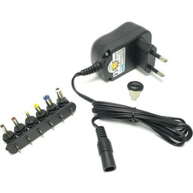 Resim Genel Markalar 12w 3v-12v Adaptör 3-12 Volt 1 Amper Unıversal Uç Kademeli/ayarlanabilir Adaptör Wellpower Wp-01123p 