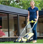 Resim Ryobi RLM18X33H40 18V 4.0Ah Li-Ion Akülü Çim Biçme Makinesi 