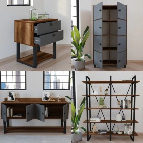 Resim Robin Home Grand Ofis Büro Masa Takımı Ofis Masası Kitaplık Keson Sehpa Konsol Klasör Dolabı Barok 