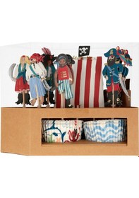 Resim Meri Meri - Pirate Ship Cupcake Kit - Korsan Gemisi Cupcake Seti - 24'lü 