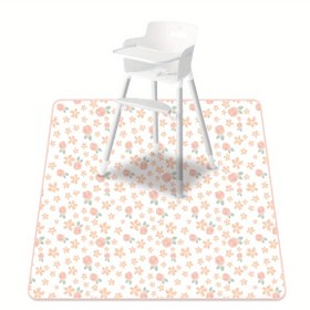Resim 1 adet Mutlu Flüt Su Geçirmez Zemin Koruyucu ve Yüksek Sandalye Splat Matı, Sanat ve El Sanatları - Hafif, Katlanabilir Polyester Çiçek Deseni, Kolay Temizlenebilir Yüzey, Montaj Gerektirmez, Yüksek Sandalye Matı, Oyun Alanı Koruma, Eğlenceli Tasarım, Kolay Temizlenebilir Yüzey 