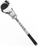 Resim Weighted VR Golf Club for Meta Quest 2/Oculus Quest 2, Aluminum Golf Club Handle with Realistic Grip and Two Straps, by ZHGM (Silver) 