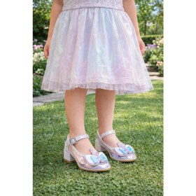 Resim Kiko Kids Unicorn Kız Çocuk Topuklu Abiye Şeffaf Ayakkabı 