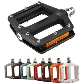 Resim Brıvıga - Mavi Naylon Bisiklet Pedalı Çift 1du + 1 Kapalı Rulman, 108x103x27mm, Reflektörlü, 338g 