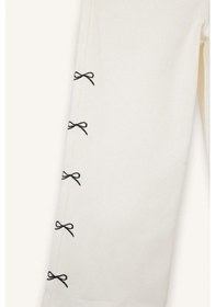 Resim Defacto Wıde Leg Fiyonk Nakışlı Gabardin Pantolon Kız Bebek G8150a526spwt34 Beyaz-wt34 