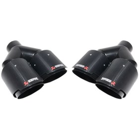 Resim EGZOZ UCU AKRAPOVİC 90MM ÇİFT ÇIKIŞ (EŞİT) 