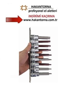 Resim Ht- Rico 10 Parça 1/2 Uzun Lokmalı Torx Bits Uç Seti 