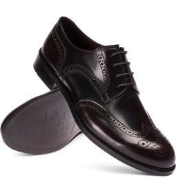 Resim Deery Deri Bordo Klasik Oxford Erkek Ayakkabı 