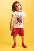 Resim Defacto Erkek Bebek Marvel Spiderman Kısa Kollu Ribana Pijama Takım Z4306a223hs 