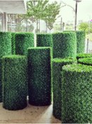 Resim 0,75x8 Metre Çim Çit, Bahçe Çiti, Dekoratif Telli Çit, Yapay Çim Çit 