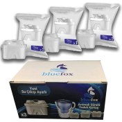 Resim Misda Store 3'lü Arıtmalı Sürahi Filtre Kartuşları - Ayarlanabilir Filtrasyon Hızı, Iyon Değişimli Kireç Azaltıcı, 160 Litre Kapasite, Geri Dönüştürülebilir ve Popüler Sürahilere Uyumlu 