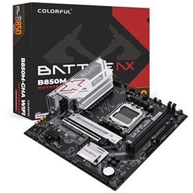 Resim Colorful Battle-AX B850M-GHA WiFi V14 DDR5 7600 MHz mATX AM5 Gaming Anakart 