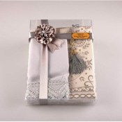 Resim Tesbih Seccade Şal Set (Gri) 