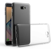 Resim Samsung Galaxy J7 Prime Kılıf Lüx Şeffaf Kamera Lens Korumalı Silikon Kılıf 