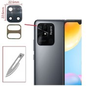 Resim Tkgz Xiaomi Uyumlu Redmi 10c Arka Kamera Cam Lensi + Bistüri Ucu 