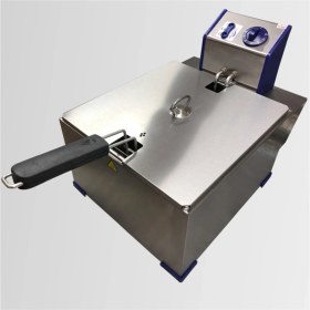 Resim Yüksek Performanslı 2500W 8l Gastronom Fritöz, Yeşil Renkli Kullanışlı Mutfak Aleti 