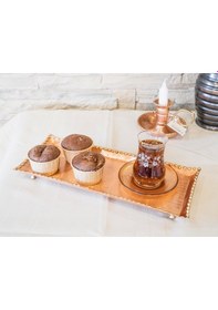 Resim Eritme Baton Tepsi Mat Bakır Renk 