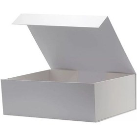 Resim Hediye Kutusu Boş Mıknatıslı Kapak Beyaz 22X17X9.5Cm Home In Joy Beyaz 