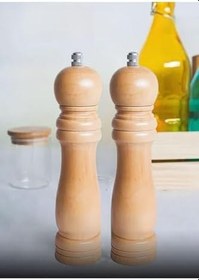 Resim Jet's Home 2'li Set Karabiber Değirmeni Baharat Değirmeni Kalınlık Ayarlı Baharat Öğütücü Çelik Bıçaklı 21 Cm 