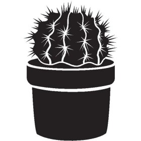Resim Saksı Çiçeği Kaktüs Tip 6 25X37 cm 