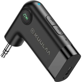 Resim Kuulaa Wireless Bluetooth 5.0 3.5mm Jack Aux Araç Ses Aktarım Kiti Adaptöru-siyah 264-34599 