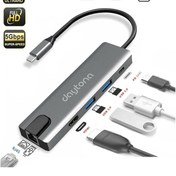 Resim Daytona Cf55 Macbook Uyumlu Type-c To 2*usb 3.0 4k Hdmı Ethernet Pd Çevirici Hub Adaptör 