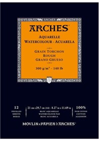 Resim Arches Suluboya Blok Defter - Kalın Doku - 300Gr. A4- 12 Yp. 