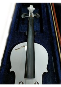 Resim Idol Beyaz Renk . Isme Özel Lazer Kesim 3/4 Keman Tam Set 