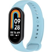 Resim Sones Xiaomi Mi Band 8 İçin Düz Renk Silikon Fiş Yedek Watch Band 