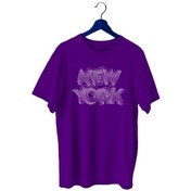 Resim Bluu Newyorklite Sporcu T-Shirt Bisiklet Yaka (528819031) Mor 