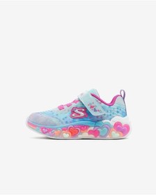Resim Skechers Eternal Heart Lıghts Küçük Kız Çocuk Mavi Işıklı Spor Ayakkabı 302696n Lbmt Mavi 