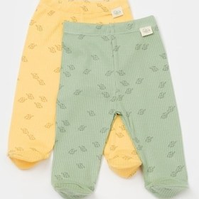 Resim Organik Modal Fil Baskılı 2 Li Patikli Pantolon 001 