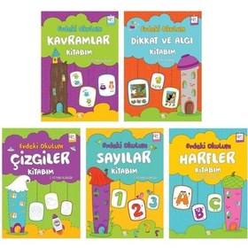 Resim Kukla Evdeki Okulum Okul Öncesi Eğitim Seti 5 Kitap 