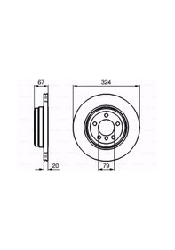 Resim Bmw 7 730 D 2001-2009 Bosch Arka Fren Diski 