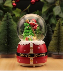 Resim Hediyebiziz Yılbaşı Kar Küresi Noel Işıklı Ve Müzikli Christmas Noel Baba -7 