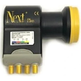 Resim Next Gold Plus 0,1dB Quattro Merkezi Sistem LNB 2019 Model Yüksek Performanslı Uzun Süreli Kullanım için 