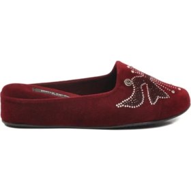 Resim Pierre Cardin Bordo Tekstil Hafif Önü Kapalı Kadın Ev Terliği PC-55370 Z 
